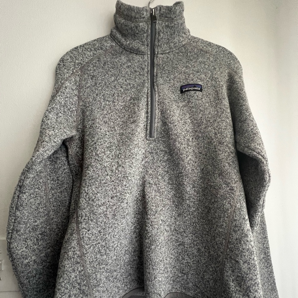Patagonia Half Zip Fleece Better Sweater Medium Gray